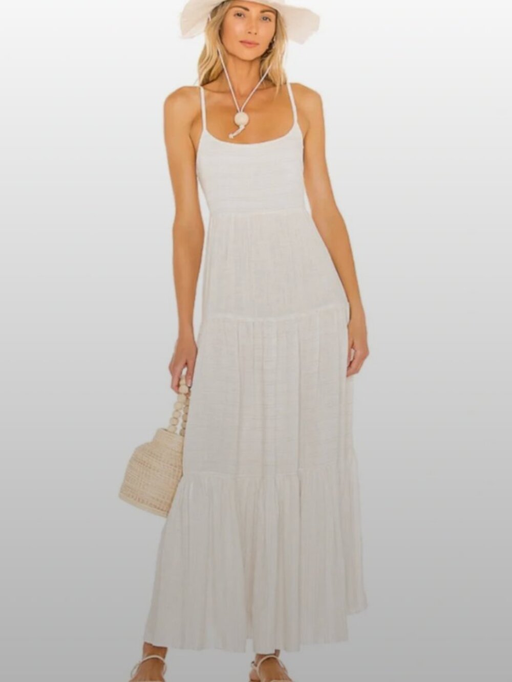 L*Space Santorini Tiered Maxi Dress 
